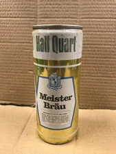 Vintage Meister-Brau Empty Pull Top Pint Beer Can