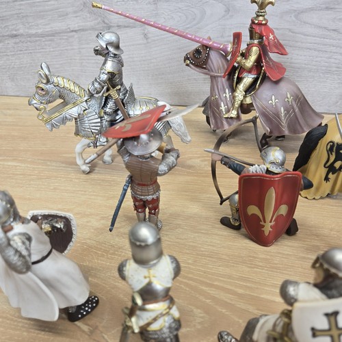 Schleich X13 Mondo dei Cavalieri Torneo Figure Cavallo Giallo Blu Rosso Argento - Foto 13 di 24