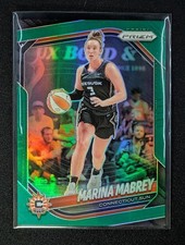 Marina Mabrey 2025 Panini Prizm WNBA Green Prizm Card #18 Connecticut Sun