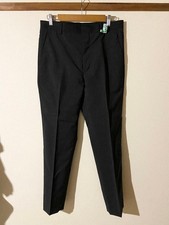 USED PRADA CHARCOAL GRAY SLACKS, SIZE 46 VERYGOOD