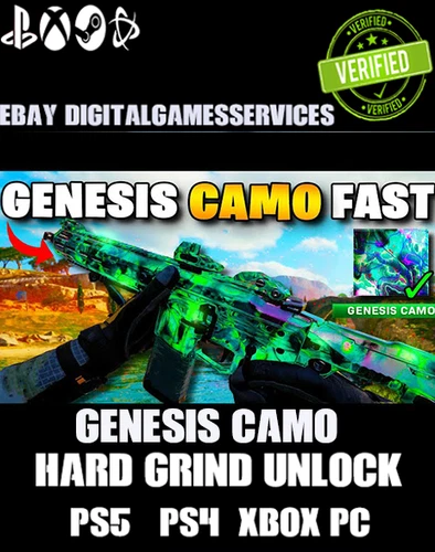 GENESIS CAMO [  HARD UNLOCK  GRIND BO7 ] ALL PLATFORMS 100% LEGIT