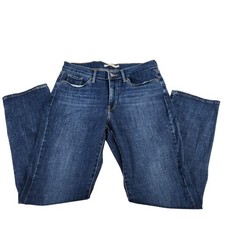 Levis Classic Straight Jeans Womens 29 Blue Denim Mid Rise Stretch 29x29 Indigo