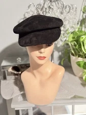 $150 Lack of Color Black Lola Cap Size Medium Made In USA Paper Boy Slouch Hat