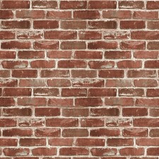 Hopeak Red Brick Wallpaper Self Adhesive Peel and Stick Wallpaper Waterproof and