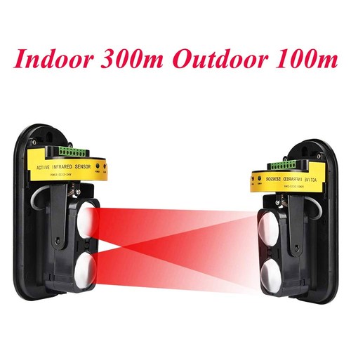 Dual Laser Detektor Alarm Strahl Sensor Innen 300m Außen 60m Infrarot Detect... - Bild 3 von 7