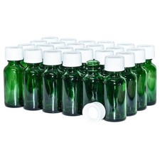 1 oz. Green Boston Round with White Child-Resistant Cap 20/400  V23  V1 