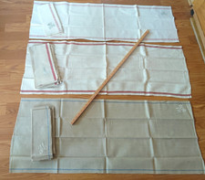 Konvolut 13 Vintage Leinen Baumwollmischung Monogrammiert und Vintage Handtücher