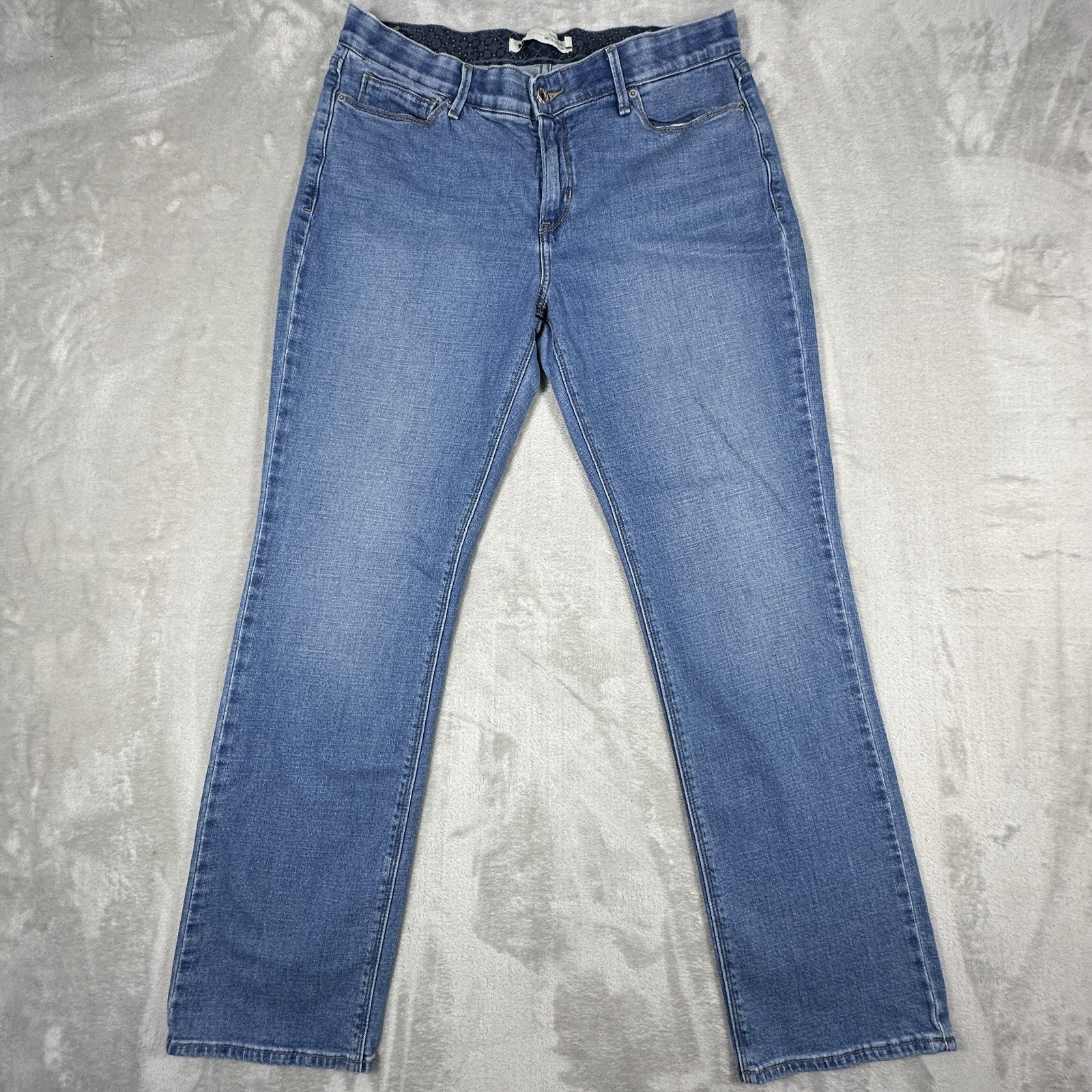 Women&rsquo;s 12 Blue Perfect Waist Denim Mid Rise 31x30