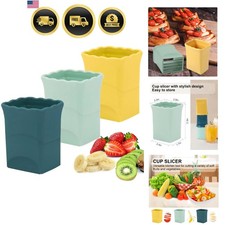 3Pcs Strawberry Slicer Cup：Fruit Slicer Cup for Strawberry Egg Banana Mushroo...