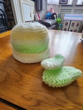 Newborn Baby Hat and Mittens Set