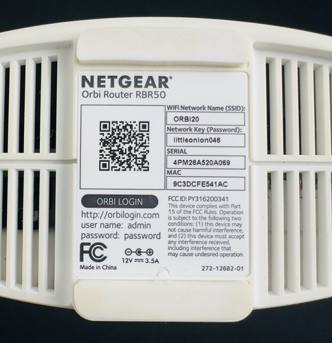 Orbi Netgear Router RBR50 White Satellite Home Mesh WiFi TriBand- Free Shipping - Picture 6 of 6
