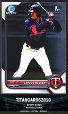 Carlos Aguiar 2022 Bowman Chrome 1st Minnesota Twins #BCP-1