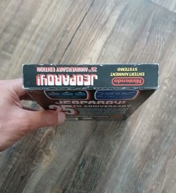 Jeopardy 25th Anniversary Nintendo NES Video Game 1990 CIB Complete In Box Good