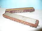 2xVintage UNBRANDED HO '65 ft. Metal & Wood Gondolas with Loads'-RTR-no ob's-VG! — photo 3
