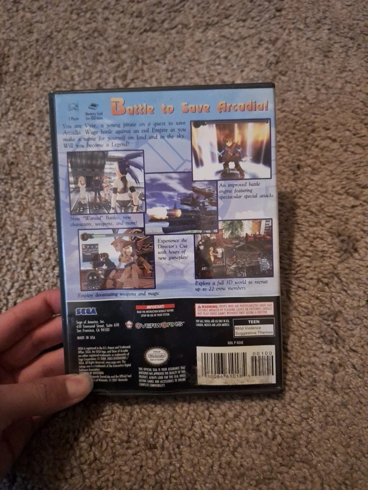 Skies of Arcadia Legends Para GameCube - Disco Muerto + Estuche Malo: LEER DESCRIPCIÓN Foto 2 de 4