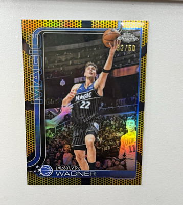 Topps 2025-26 Chrome Franz Wagner Gold Refractor 22/50 #116 Orlando Magic