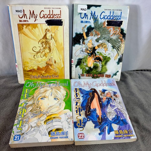 Oh My Goddess Dark Horse Manga Lot of 4 Books- Art Journaling/Crafting/Collage