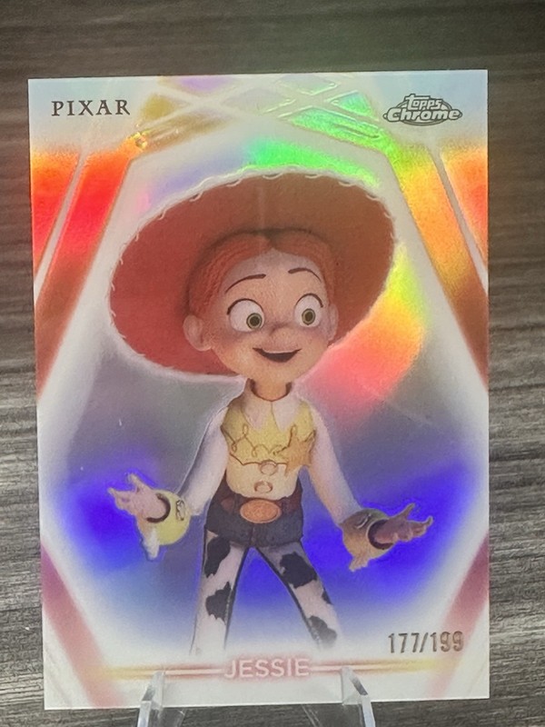 2026 Topps Disney Neon Jessie Chrome Refractor Insert #/199