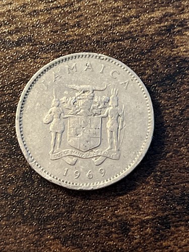 1969 Jamaica 10 Ten Cents Actual Coin TB1466* - Picture 1 of 2
