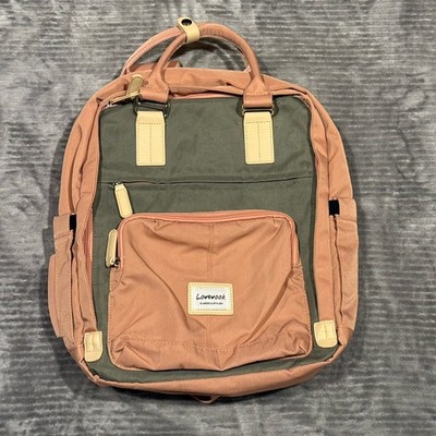 LOVEVOOK Backpack for Women,Functional Daypack, Stylish Bag, Pink & Gray