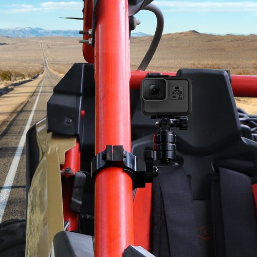 For All GoPro UTV ATV w/ 1.75-2Inch Roll Bar 360° Rotating Camera Mount Holder - Bild 3 von 8