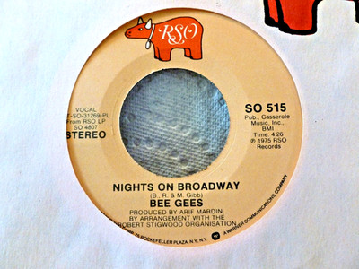 Bee Gees=RSO 45-Nights on Broadway-Disc is NOS