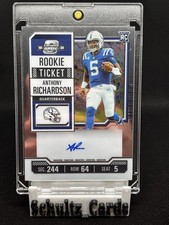 2023 Contenders Optic Anthony Richardson Rookie Ticket ON CARD AUTO Variation