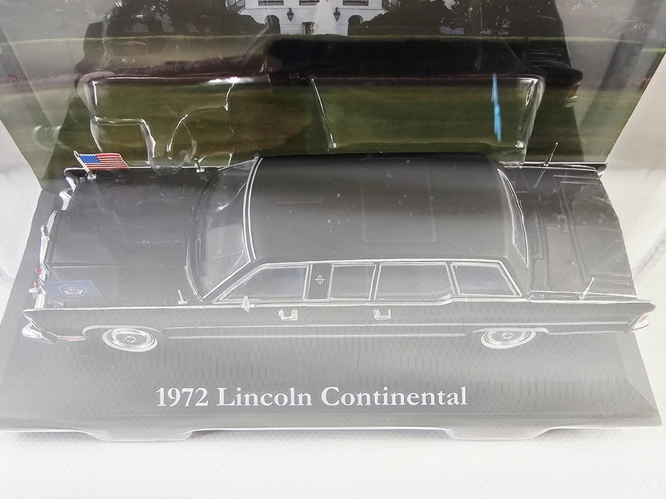 GreenLight 1:43 Presidential Limos 1 1972 Lincoln Continental Ronald Reagan Novo - Imagem 3 de 4