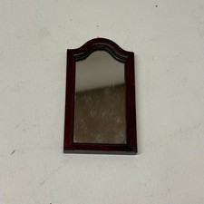 1:12th Scale Dolls House Furniture, Mahogany Wall Mirror, MR09