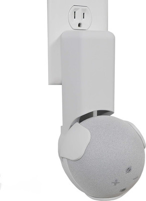 Wall Hangar Made For Amazon Echo Dot (4th generation) Wall Outlet Hanger White