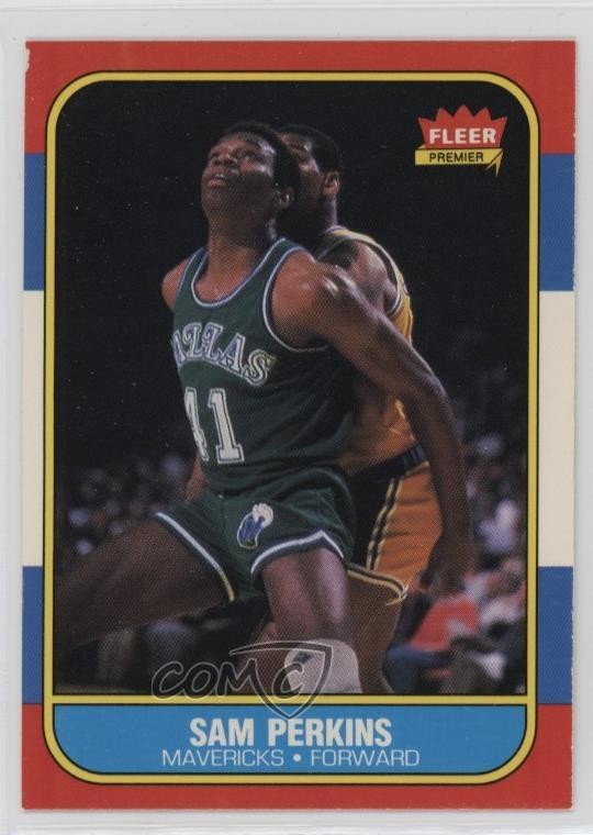 1986-87 Fleer Sam Perkins #86 sq1