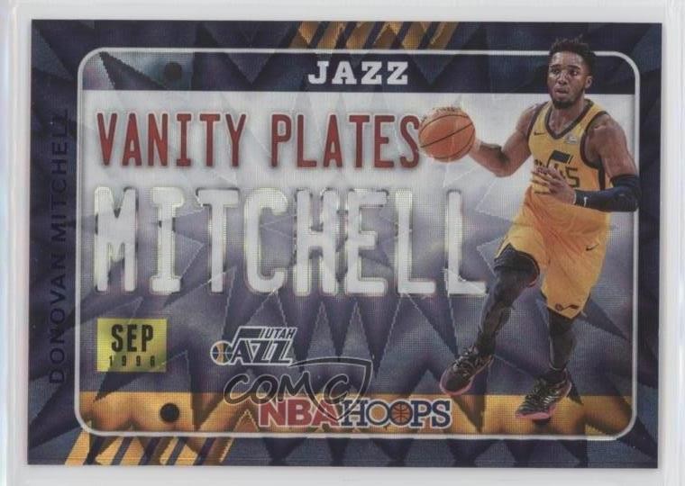 2020 Panini NBA Hoops Vanity Plates Purple Explosion Donovan Mitchell #13 11qd
