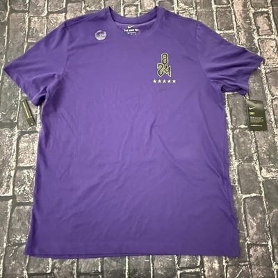 Nike Kobe Bryant Mamba 24 Mentality Purple Short Sleeve Shirt 8 Mens Large Gigi