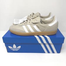 Adidas Samba OG Wonder Taupe White Gum Leather Sneakers JR0883 Mens 8 NEW
