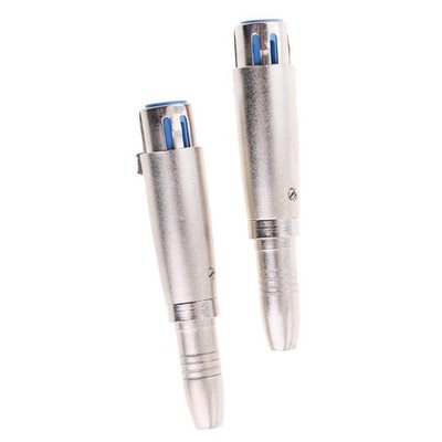 2 Pack XLR 3-Pin-Buchse auf 1/4 ''6,35 mm Mono Buchse Audio Mic Adapter