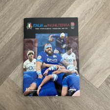 2026 Italy v England 6 Nations Official Programme Rome