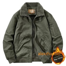 Men's Winter Jacket High Quality Fleece Lined Thick Windproof Warm Parka Outdoor