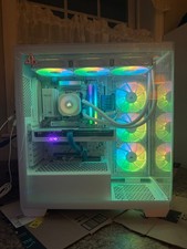 Custom Built White RGB PC RTX 5060Ti 16GB Ryzen 5 9600x