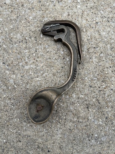 Vintage DICKE Brass Hand Line Block Sheave Pulley Lineman Rigging Lifting Tool