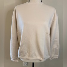 Banana Republic cream fleece lined sweatshirt SZ LG