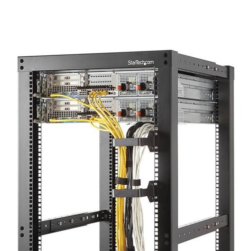 StarTech Multi-Directional Vertical Server Rack Cable D-Ring Hook 2.4x3.9in - Picture 2 of 5