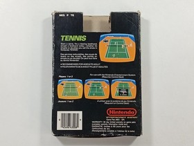 TENNIS NINTENDO NES PAL-FRA (VERSION ASD) - (BOITE ABIMEE - BOX DAMAGE)