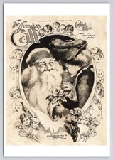 San Francisco Sunday Call Christmas Edition Santa Claus New 2025 Image Card 4x6