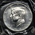 1964 Kennedy Half Dollar 90% Silver BU Brilliant Proof In Cello Philadelphia