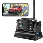 Wireless 1080P Backup Camera Magnetic Recharge App Backup Camera for IOS Android