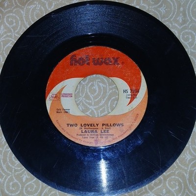 Laura Lee Two Lovely Pillows 7'' Black Vinyl 45RPM Single Hot Wax HS 7204