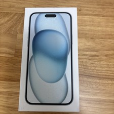 iPhone 15 Blue 128 GB Empty Box with sticker and manual. NO IPHONE BOX ONLY