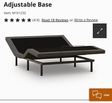 Ashley Sleep Queen Adjustable Bed Base Metal Frame Black/Gray M1X1232
