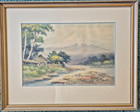 SHUJI YAMATO (Japan 20th Century), "Mount Fuji", Orig. Watercolor, Signed — photo 1