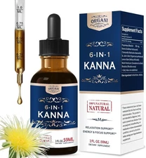Herbal Kanna Extract for Relaxation Support Energy & Focus Chamomile Reishi